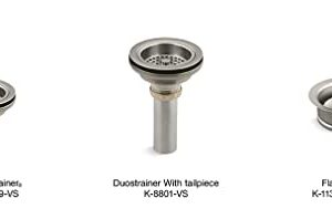 KOHLER K-8799-VS Duostrainer Sink Strainer, 1.5, Vibrant Stainless