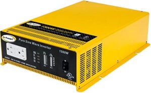 go power! gp-sw1500-12 1500-watt pure sine wave inverter , yellow