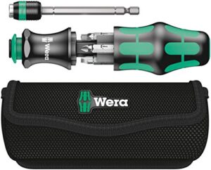 wera - 5051025001 kk 26 7-in-1 bitholding screwdriver with removable bayonet blade (sl/ph/sq) silver