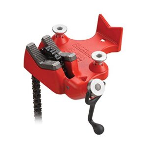 RIDGID 40215 Model BC810 Top Screw Bench Chain Vise, Bench Vise for 1/2" to 8" Pipe and Tubing