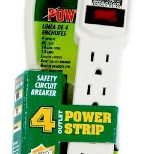 Surge Protector 4 Outlet Power Strip UL Listed