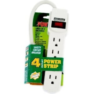 Surge Protector 4 Outlet Power Strip UL Listed