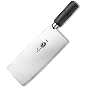victorinox cleaver chinese curved polypropylene handle, 8" x 3", black