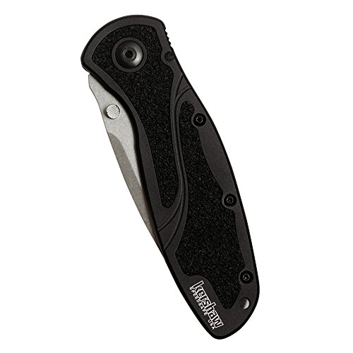 Kershaw S30V Blur Pocketknife, 3.4" S30V Powdered Stainless Steel Recurved Blade, Assisted Thumb-Stud Opening EDC