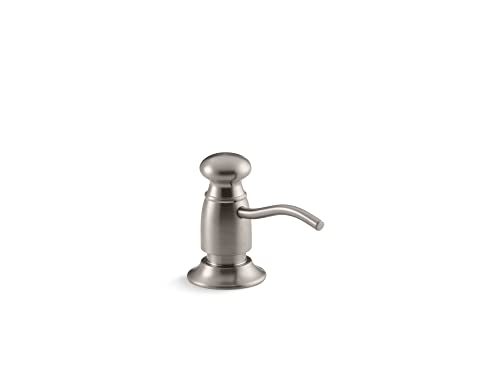 KOHLER 1894-C-VS Traditional Lotion, Kitchen Sink Soap Dispenser, Vibrant Stainless