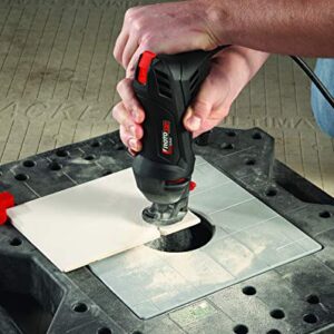 Rotozip SS355-10 5.5 Amp High Performance Spiral Saw Tool Kit with (3) Collects and (2) Bits, Compact & Lightweight - Ideal for Plunge Cuts, Freehand Cuts, and Cut-Outs