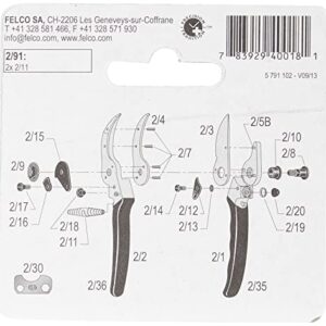 Felco 291 Replacement Springs Pruners Models, 2-Pack