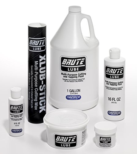 Champion Cutting Tool BruteLube 2 oz Tub Cutting Wax Lubricant: XLUB-WAX-2