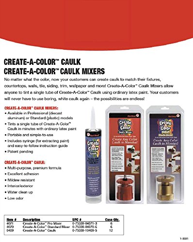 Red Devil 4070 Create-A-Color Plastic Standard Caulk Mixer