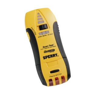 sperry instruments pd6902 5-in-1 multi-scanner & electrical tester, 120v ac, stud finder, metal scanner, non-contact ac voltage detection, gfci test functionality, audio & visual indication, 2 pc. kit