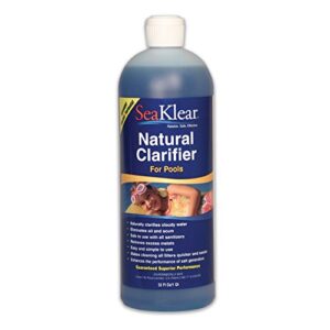 seaklear chitosan clarifier (1 qt), blue/green/amber
