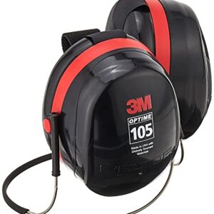 3M Peltor Optime 105 Behind-the-Head Earmuff, Factory, One Size