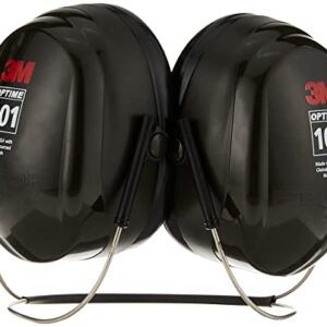 3M - H7B Peltor Optime 101 Behind-the-Head Earmuff, Hearing Protection, Ear Protectors, NRR 26 dB Green