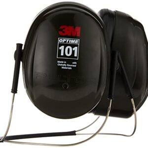 3M - H7B Peltor Optime 101 Behind-the-Head Earmuff, Hearing Protection, Ear Protectors, NRR 26 dB Green