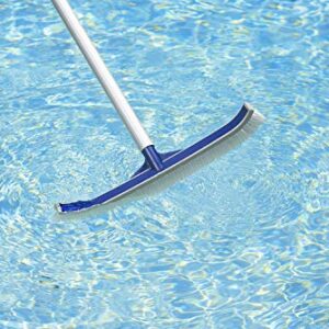 Poolmaster 20160 Heavy-Duty Vinyl Liner Swimming Brush with Rubber Bumper for Above or In Ground Pools, 18-Inches, Multi