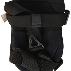 ALTA 50413 AltaFLEX Knee Protector Pad, Black Cordura Nylon Fabric, AltaLOK Fastening, Flexible Cap, Long, Black