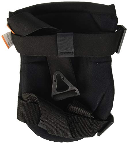 ALTA 50413 AltaFLEX Knee Protector Pad, Black Cordura Nylon Fabric, AltaLOK Fastening, Flexible Cap, Long, Black