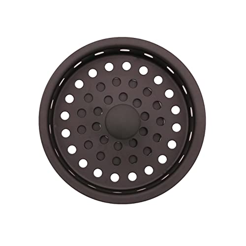 Westbrass D214-12 3-1/2" Post Style Large Kitchen Sink Basket Strainer, 1-Pack, Oil Rubbed Bronze