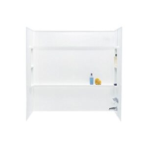 swanstone ba03060.010 veritek direct-to-stud 3-panel bathtub wall kit, 30-in l x 60-in h x 59.5-in h, white