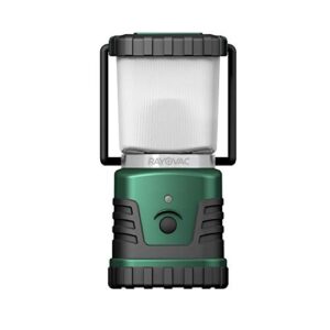 rayovac sportsman 3d led camping lantern, 305 high lumens, water resistant, battery powered 70 hour run time, lanterns for camping