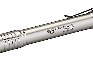 Streamlight 66121 Stylus Pro 100-Lumen Penlight with 2 AAA Alkaline Batteries, Silver