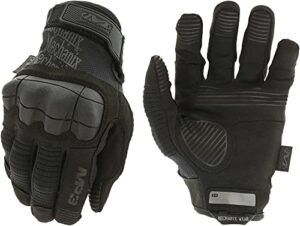 mechanix wear: m-pact 3 tactical work gloves, touchscreen capability, synthetic leather gloves, finger reinforcement and impact protection, work gloves for men (black, medium)