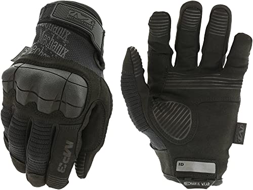Mechanix Wear: M-Pact 3 Tactical Work Gloves, Touchscreen Capability, Synthetic Leather Gloves, Finger Reinforcement and Impact Protection, Work Gloves for Men (Black, Medium)