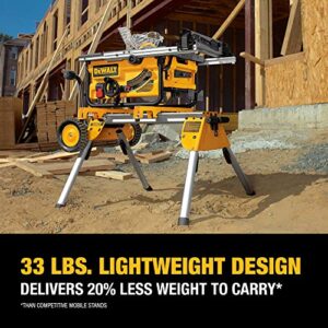 DEWALT Table Saw Stand, Rolling Stand, Collapsible and Portable, Lightweight and Compact (DW7440RS)