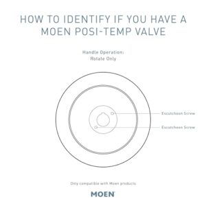 Moen Eva Chrome Posi-Temp Shower Trim Kit, Valve Required, T2132