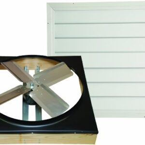 Cool Attic CX24DDWT Direct Drive 2-Speed Whole House Attic Fan with Shutter, 24 Inch