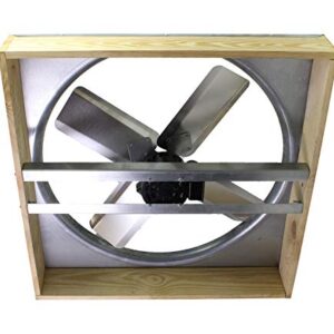 Cool Attic CX24DDWT Direct Drive 2-Speed Whole House Attic Fan with Shutter, 24 Inch