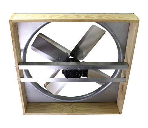 Cool Attic CX24DDWT Direct Drive 2-Speed Whole House Attic Fan with Shutter, 24 Inch