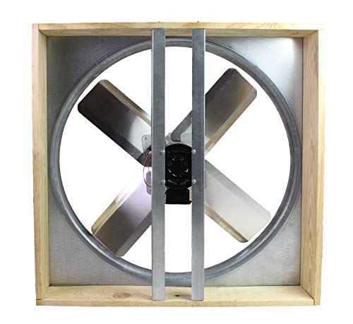 Cool Attic CX24DDWT Direct Drive 2-Speed Whole House Attic Fan with Shutter, 24 Inch