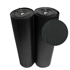 rubber-cal "ramp-cleat" non-slip outdoor rubber mats - 1/8 in x 3 ft x 8 ft floor mat