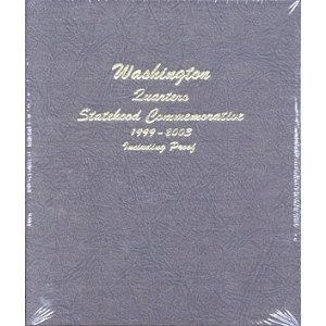 dansco 8143 washington statehood quarters album 1999-2003 w/ proof