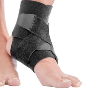 Mueller Adjustable Ankle Support, Black, One Size