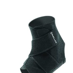 Mueller Adjustable Ankle Support, Black, One Size