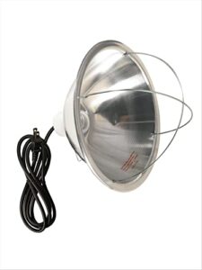 woods 0165 brooder lamp with bulb guard;10.5 inch reflector and 6 foot cord (250 watt; 18/2 sjtw); 0