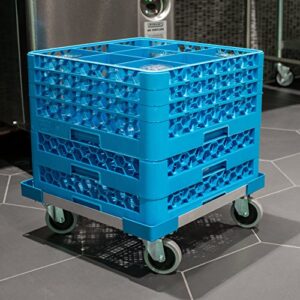 Carlisle FoodService Products C2220A14 Universal Aluminum Warewashing Rack Dolly Without Handle