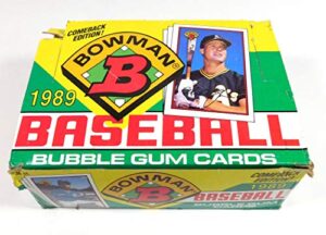1989 bowman baseball box (36 packs) possible sheffield griffey martinez rookies