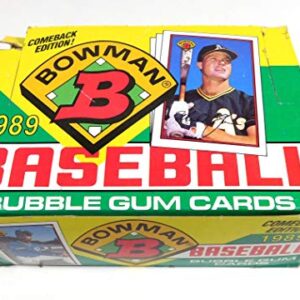 1989 Bowman Baseball Box (36 Packs) Possible Sheffield Griffey Martinez Rookies