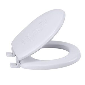 soft padded toilet seat - embroidered (styles may vary)