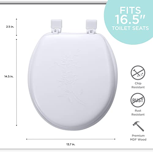 Soft Padded Toilet Seat - Embroidered (styles may vary)