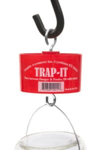 bird feed ant trap - protect bird feed and nectar from ants with the trap-it moat (red)