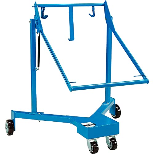 GLOBAL INDUSTRIAL Portable Drum Lifter & Palletizer, Steel, Blue, 800 Lb. Capacity