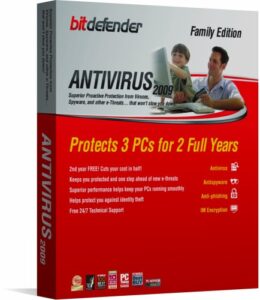 bitdefender antivirus 2009 - 2 yr/3pc [old version]