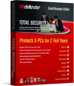 bitdefender total security 2009 2yr/5pc