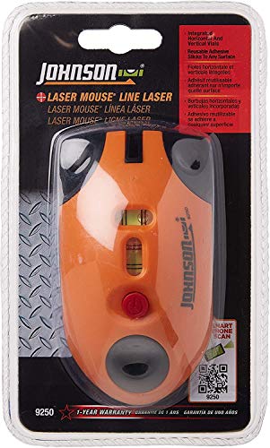 Johnson Level & Tool 9250 Laser Mouse, 30' Interior Range, Orange, 1 Laser Mouse