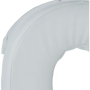 Essential Medical Supply Foam Padded Toilet Seat Cushion Riser with Hook and Look Attachment for Toilet Seat and Washable Vinyl Cover, 4"