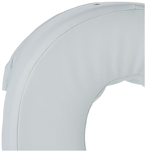 Essential Medical Supply Foam Padded Toilet Seat Cushion Riser with Hook and Look Attachment for Toilet Seat and Washable Vinyl Cover, 4"